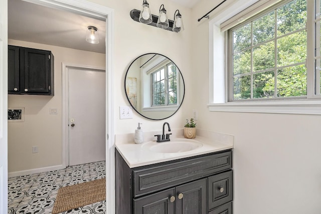 9656 Francis Ferry Rd, Rock Island, TN 38581 - bathroom featuring vanity and baseboards