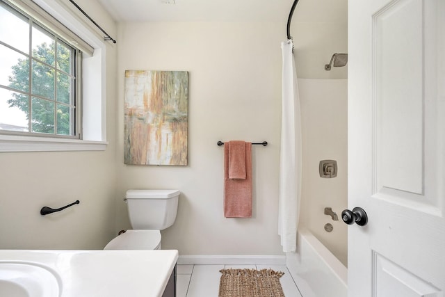9656 Francis Ferry Rd, Rock Island, TN 38581 - bathroom with vanity, tile patterned flooring, and shower / tub combo