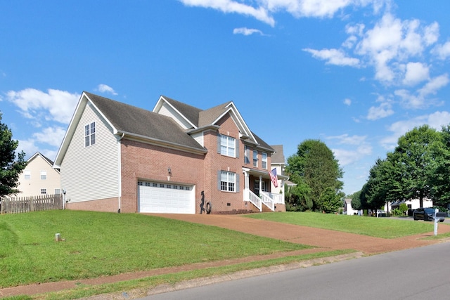 2105 Burgess Ln, Spring Hill, TN 37174 - view of home's exterior featuring dirt driveway, brick siding, and an attached garage