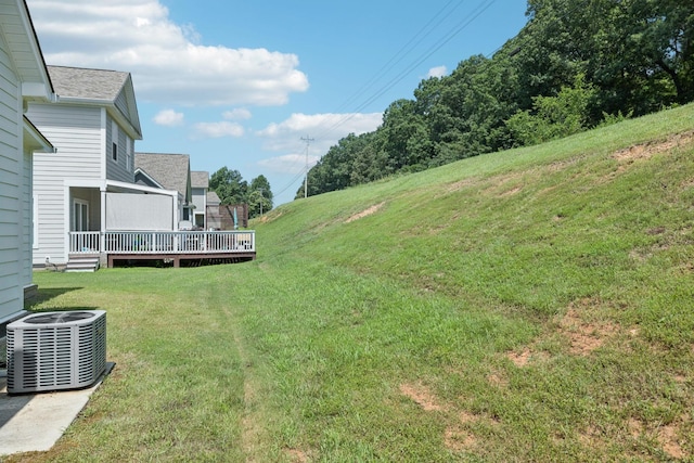 26 Sycamore Rdg W, Burns, TN 37029 - view of grassy yard featuring a wooden deck