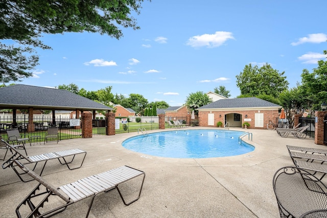 1436 Cheshire Pl, Murfreesboro, TN 37129 - community pool featuring a patio area and a gazebo