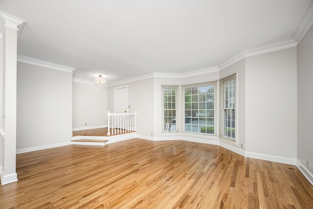 1436 Cheshire Pl, Murfreesboro, TN 37129 - empty room with wood finished floors and ornamental molding