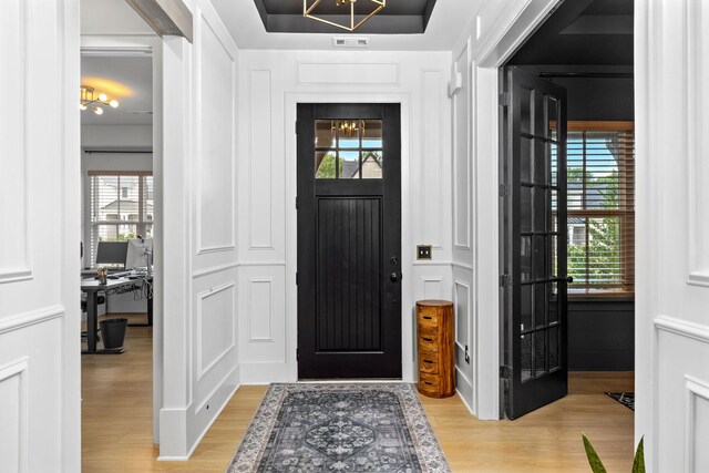 5831 Branta Dr, Franklin, TN 37064 - foyer with light wood-style floors and healthy amount of natural light