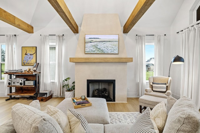5831 Branta Dr, Franklin, TN 37064 - living room featuring wood finished floors and a fireplace