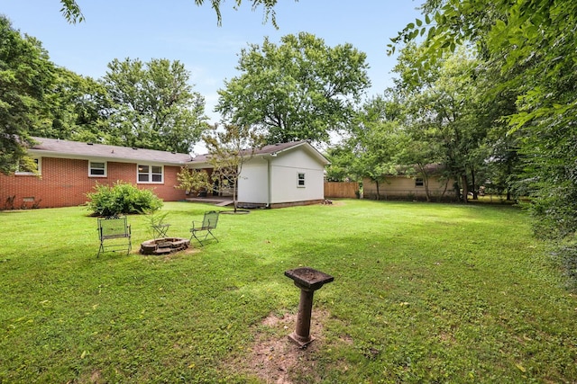 2010 Olympia Pl, Murfreesboro, TN 37130 - view of yard featuring a fire pit