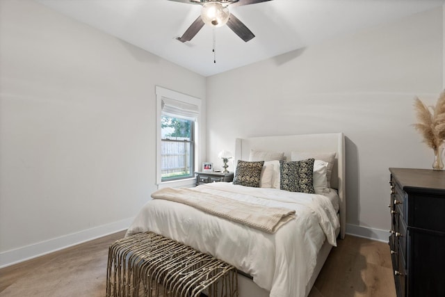 8408 Morin Rd, Chattanooga, TN 37421 - bedroom with wood finished floors and a ceiling fan