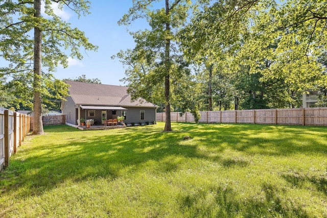 8408 Morin Rd, Chattanooga, TN 37421 - fenced backyard featuring a patio