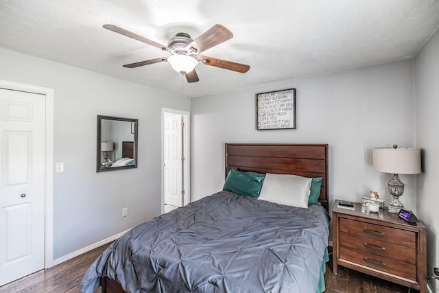 112 Ray Ave, Old Hickory, TN 37138 - bedroom with wood finished floors and a ceiling fan