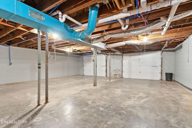 588 Meadowbrook Dr, Mcminnville, TN 37110 - basement featuring concrete block wall