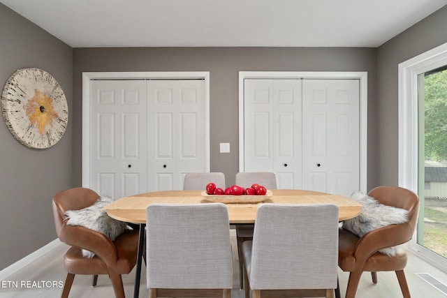 588 Meadowbrook Dr, Mcminnville, TN 37110 - dining space featuring light wood-type flooring and baseboards