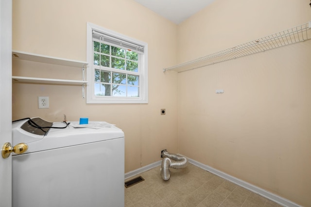 1324 Mockingbird Ln, Murfreesboro, TN 37130 - laundry room with baseboards and tile patterned floors