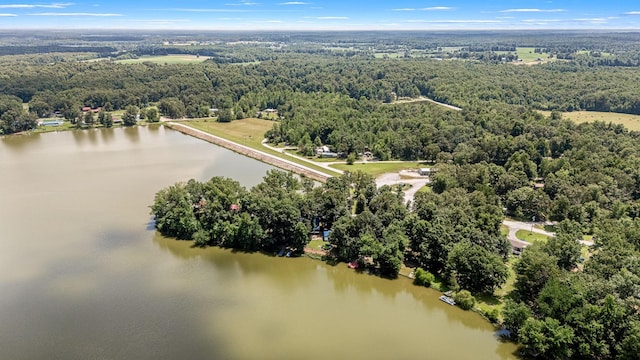 55 Parker Pt, Beechgrove, TN 37018 - bird's eye view of a heavily wooded area and a large body of water