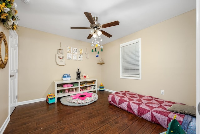55 Parker Pt, Beechgrove, TN 37018 - bedroom featuring wood-type flooring and ceiling fan