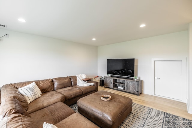 1446 Littleton Ranch Rd, Castalian Springs, TN 37031 - living area with light wood finished floors and recessed lighting