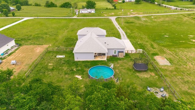 1446 Littleton Ranch Rd, Castalian Springs, TN 37031 - aerial view of sparsely populated area with a pool