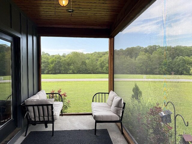 1782 Honey Ln, Estill Springs, TN 37330 - sunroom with a view of trees