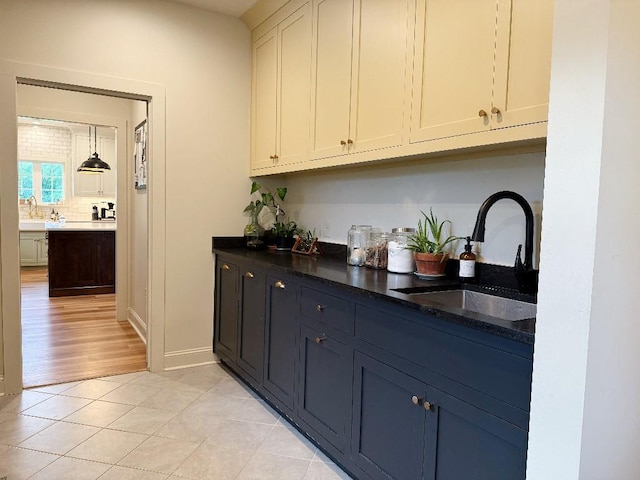 1782 Honey Ln, Estill Springs, TN 37330 - bar featuring light tile patterned floors and backsplash