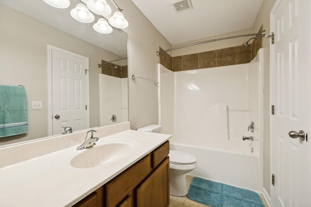 3138 Prater Ct, Murfreesboro, TN 37128 - bathroom with vanity, tub / shower combination, and tile patterned floors