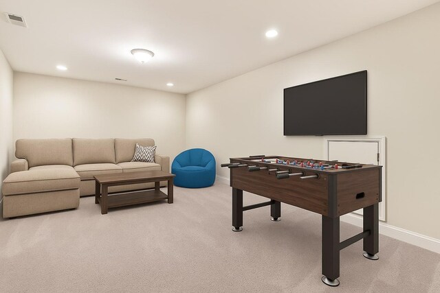 835 Meadowcrest Way, Lebanon, TN 37090 - rec room with light colored carpet and recessed lighting