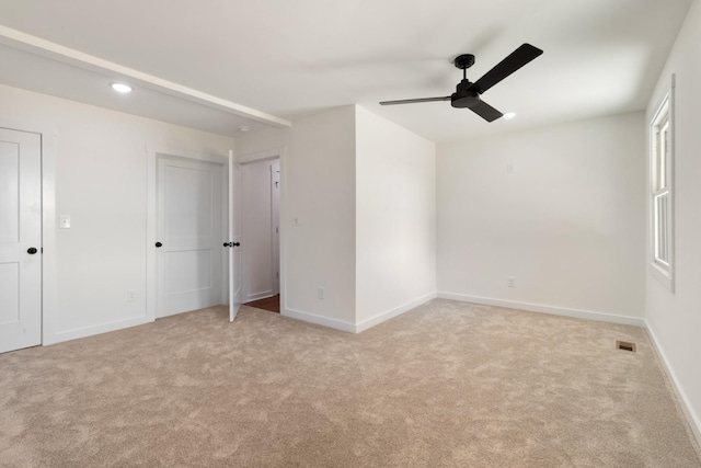2210 Garners Creek Rd, Dickson, TN 37055 - unfurnished bedroom featuring carpet floors, a ceiling fan, and recessed lighting