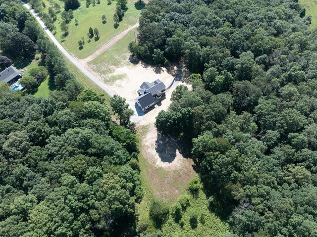 2210 Garners Creek Rd, Dickson, TN 37055 - aerial overview of property's location with a forest
