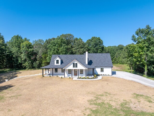 2210 Garners Creek Rd, Dickson, TN 37055 - view of front of property with a porch and a chimney