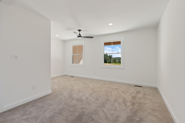 2210 Garners Creek Rd, Dickson, TN 37055 - empty room featuring carpet flooring, a ceiling fan, and recessed lighting