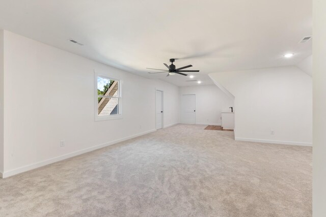 2210 Garners Creek Rd, Dickson, TN 37055 - bonus room with ceiling fan, light carpet, and recessed lighting