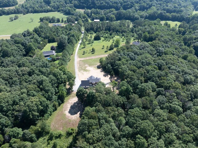 2210 Garners Creek Rd, Dickson, TN 37055 - aerial view of sparsely populated area featuring a heavily wooded area