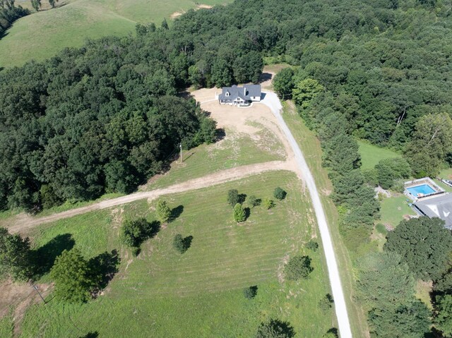 2210 Garners Creek Rd, Dickson, TN 37055 - aerial view of property and surrounding area with a forest and rural landscape