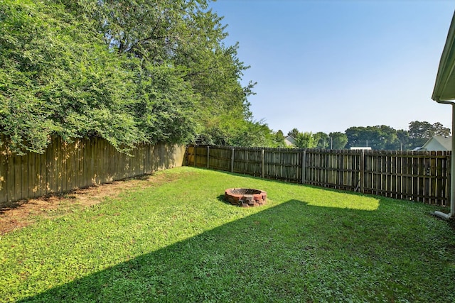 7 Summerfield Dr, Fayetteville, TN 37334 - fenced backyard featuring a fire pit