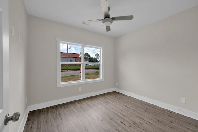 1104 Bridge St, Columbia, TN 38401 - empty room featuring wood finished floors and ceiling fan