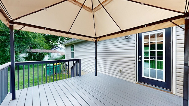 341 Holly Grove Rd, Lewisburg, TN 37091 - wooden deck with a lawn