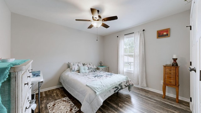 341 Holly Grove Rd, Lewisburg, TN 37091 - bedroom with wood finished floors and ceiling fan