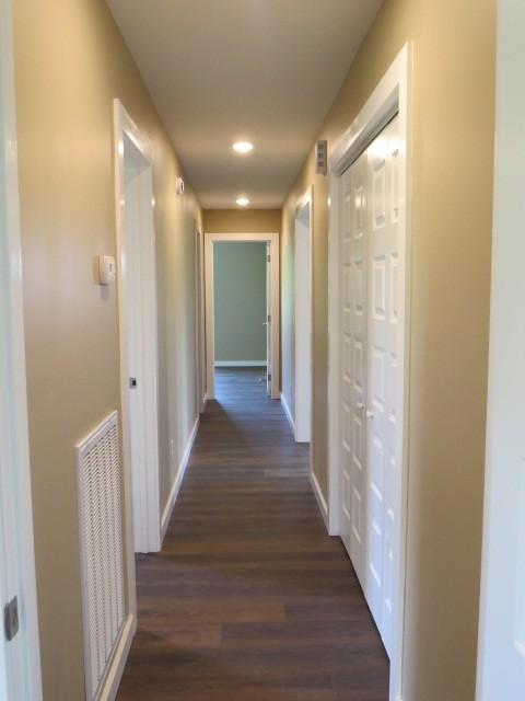 2300 Charlie Davis Rd, Goodspring, TN 38460 - corridor featuring dark wood-type flooring and recessed lighting