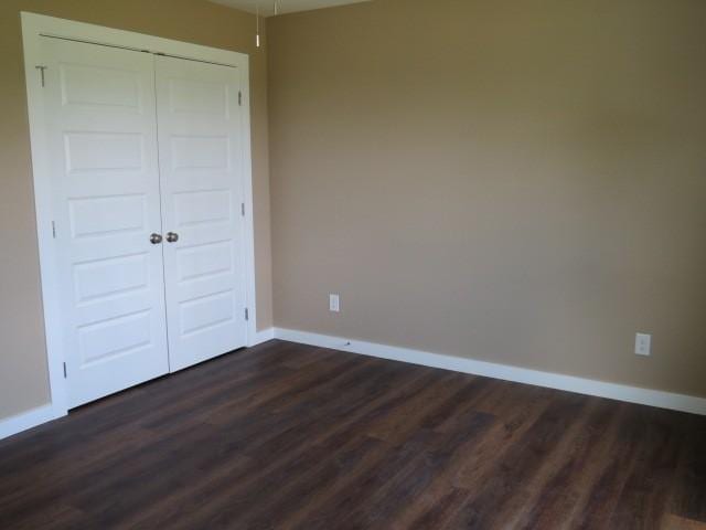 2300 Charlie Davis Rd, Goodspring, TN 38460 - unfurnished bedroom with dark wood-type flooring and a closet