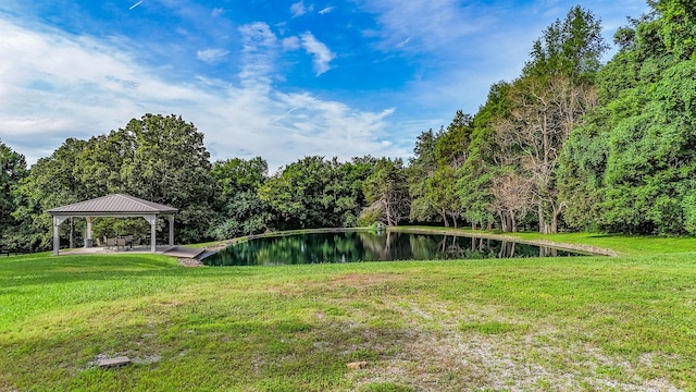 4623 Lebanon Rd, Murfreesboro, TN 37129 - surrounding community with a gazebo, a water view, a yard, and a wooded view