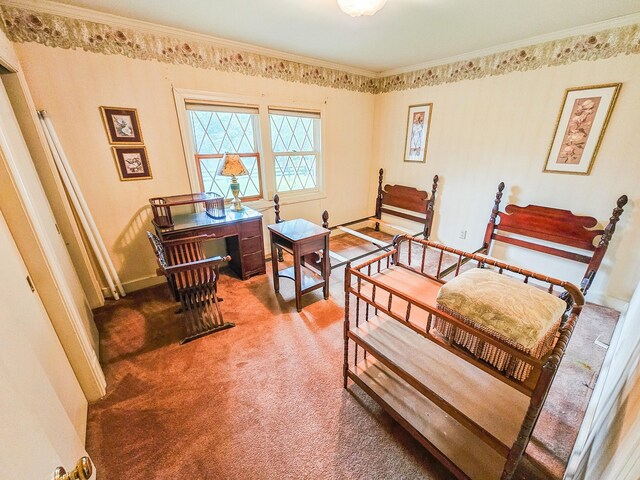 4623 Lebanon Rd, Murfreesboro, TN 37129 - carpeted bedroom featuring ornamental molding and baseboards