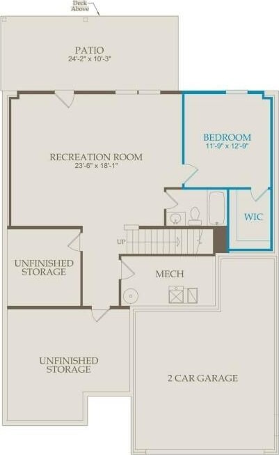 3397 Tucker Trce, Columbia, TN 38401 - view of property floor plan