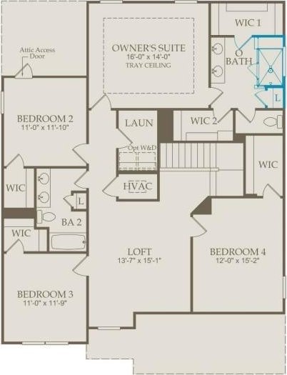 3397 Tucker Trce, Columbia, TN 38401 - view of property floor plan