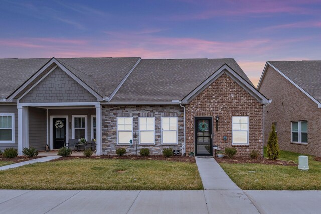 2326 Laurelstone Dr, Murfreesboro, TN 37130 - multi unit property featuring a yard, covered porch, and roof with shingles