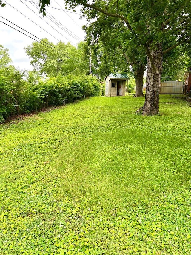 210 Roney Dr, Hopkinsville, KY 42240 - view of yard featuring a storage shed
