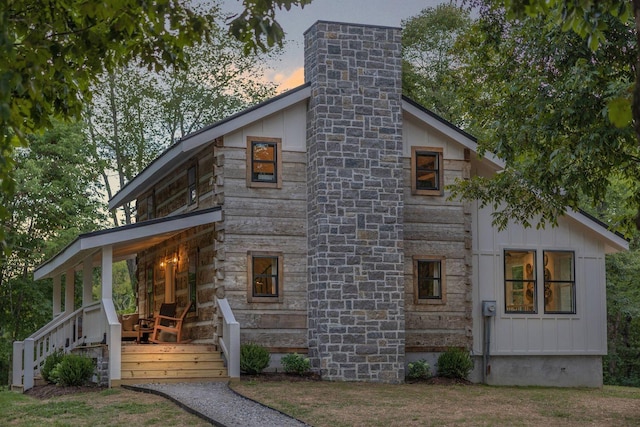 8014 Shoals Branch Rd, Primm Springs, TN 38476 - view of home's exterior featuring a chimney