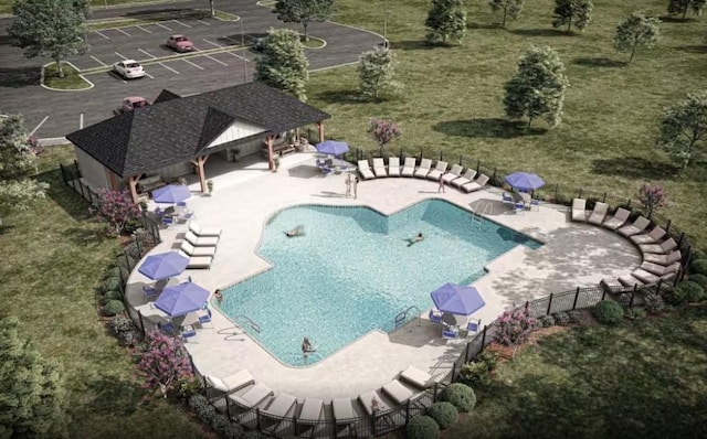 3380 Tucker Trce, Columbia, TN 38401 - community pool with a patio and a gazebo