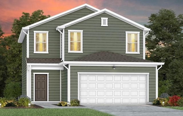 3380 Tucker Trce, Columbia, TN 38401 - traditional-style house with an attached garage, roof with shingles, and driveway