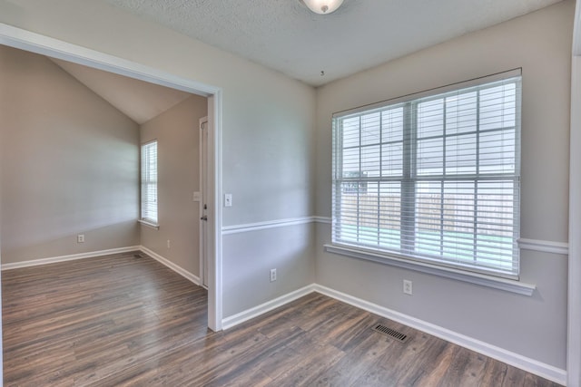 212 Towbridge Dr, Murfreesboro, TN 37129 - unfurnished room with dark wood finished floors and lofted ceiling