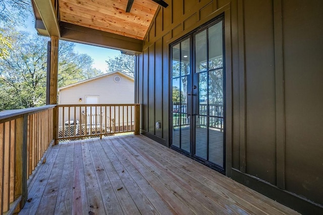 1905 Highland Ave, Columbia, TN 38401 - wooden deck featuring french doors