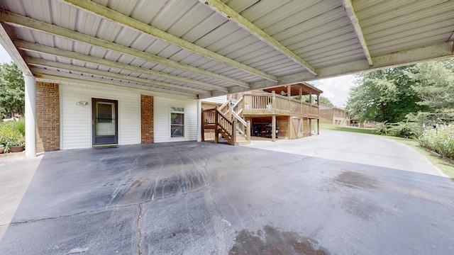 1335 Chippendale Cir, Columbia, TN 38401 - view of patio featuring stairs and a carport