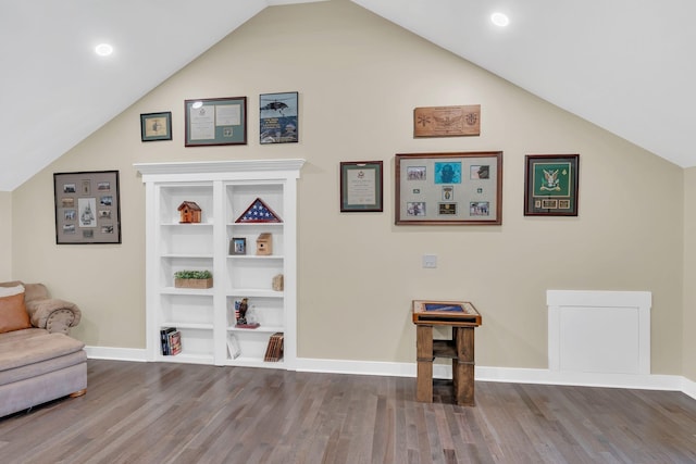 2600 Little Bartons Creek Rd, Cumberland Furnace, TN 37051 - sitting room with wood finished floors and lofted ceiling