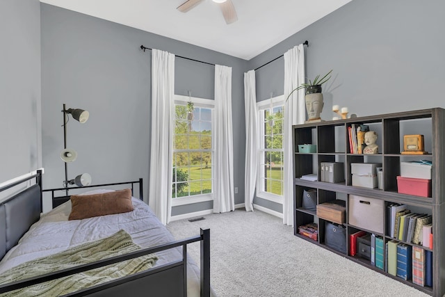 2600 Little Bartons Creek Rd, Cumberland Furnace, TN 37051 - bedroom featuring carpet and ceiling fan